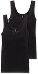 Unterhemd SCHIESSER "Unterhemd Cotton Essentials 2er Pack", Damen, Gr. S, N-Gr,