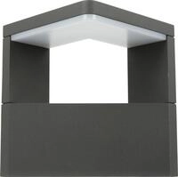 Au&szlig;en-Wandleuchte HEITRONIC "Bonita", grau (anthrazit), B:17cm H:15cm T:11,7cm,