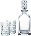 Whiskyglas NACHTMANN "Whiskygl&auml;ser + Karaffe Bossa Nova 3er Set transparent", bunt