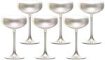Sektglas ST&Ouml;LZLE "Sektschalen Elements 230 ml 6er Set", silber, Glas, Trinkgef&auml;&szlig;e,