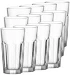 Longdrinkglas LEONARDO "Longdrinkgl&auml;ser Rock 540 ml 12er Set transparent", bunt