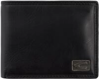 Geldb&ouml;rse CAMEL ACTIVE "Japan", schwarz, Leder, clean, gepflegt, unifarben,