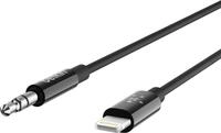 BELKIN Audio-Kabel "MixIT Lightning auf 3,5mm AUX Kabel, 0.9 m", schwarz, 90cmcm,