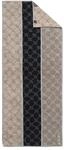 Saunatuch JOOP "Saunatuch Cornflower Stripes 1er Pack", bunt (schwarz, taupe),