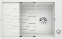 Granitsp&uuml;le BLANCO "ELON XL 6 S-F", wei&szlig;, B:49cm H:19cm T:77cm, Verbundwerkstoff,
