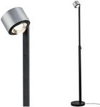 PAULMANN LED Stehlampe "Aldan", schwarz (schwarz, aluminiumfarben), 1, &Oslash; 27,5cm H: