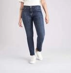 Stretch-Jeans MAC "Angela", Damen, Gr. 34, L&auml;nge 30, blau (new basic wash30),
