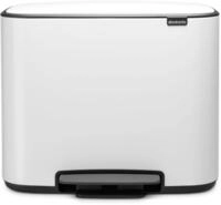 M&uuml;lleimer BRABANTIA "Bo Treteimer, 11 + 23L", wei&szlig;, B:54cm H:44cm T:36,3cm &Oslash;:54cm,