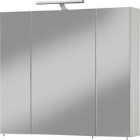 Spiegelschrank WELLTIME "Torino, Spiegelschrank, Made in Germany, B: 80 cm", wei&szlig;,