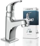 Waschtischarmatur SCH&Uuml;TTE "Vico", grau (chrom), B:4cm H:17cm T:11cm, Messing,