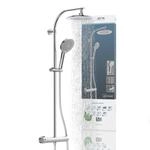 Duschs&auml;ule SCH&Uuml;TTE "MADURA FRESH", grau (chrom), H:101cm, Brausegarnituren,
