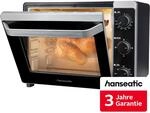 HANSEATIC Minibackofen "17194935, 30 L Volumen, 1600 W", schwarz, B:45cm H:35cm