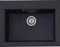 Einbausp&uuml;le RESPEKTA, schwarz, B:66cm H:21cm T:50cm, Verbundwerkstoff,