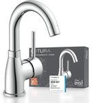 Waschtischarmatur EISL "Futura", grau (chromfarben), B:10cm T:13,2cm, Kunststoff,