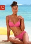 B&uuml;gel-Bikini-Top BUFFALO "Happy", Damen, Gr. 36, Cup C, rosa, Microfaser,...