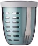 Lunchbox MEPAL "Fruitpot Ellipse 600 ml", gr&uuml;n (nordic gr&uuml;n), Kunststoff,