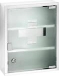 Medizinschrank WENKO, silber (silberfarben), B:30cm H:40cm T:12cm, Schr&auml;nke,
