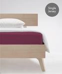 Spannbettlaken FLEURESSE "Jenny C aus feinf&auml;digem Mako-Jersey", lila (himbeere),