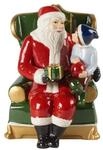 Weihnachtsfigur VILLEROY & BOCH "Dekofigur Santa auf Sessel Christmas Toys bunt",