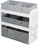 Kinderregal ROBA "miffy, grau", Baby, Gr. B/H/T: 64cm x 67cm x 30cm, offene F&auml;cher,