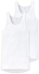Unterhemd SCHIESSER "Unterhemd 2er Pack", Herren, Gr. XL, N-Gr, wei&szlig;, Obermaterial: