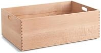 Holzkiste ZELLER PRESENT, beige (natur), B:60cm H:21cm T:40cm, Massivholz,