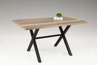 Esstisch HELA "Bonny", schwarz (wildeiche, anthrazit), B:140cm H:75cm T:90cm, Tische,