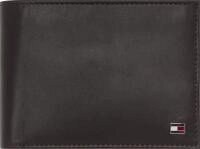 Geldb&ouml;rse TOMMY HILFIGER "ETON CC FLAP AND COIN POCKET", Herren, braun, Leder,