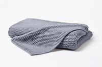 Wohndecke PRIMERA "Strick", grau (mittelgrau), B:130cm L:170cm, Polyacryl,