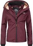 Outdoorjacke MARIKOO "&Uuml;bergangsjacke Erdbeere", Damen, Gr. XXL, rot (weinrot),
