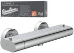 Brausethermostat EISL "Carneo", grau (chromfarben), B:27,2cm H:12cm T:11,3cm,