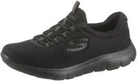 Slip-On Sneaker SKECHERS "Summits", Damen, Gr. 37, schwarz, Textil, Schuhe Slip-On