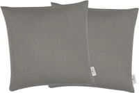Dekokissen TOM TAILOR HOME "Dove" Gr. 2, grau (grau, unifarben), B:48cm L:48cm,