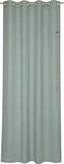 Vorhang ESPRIT "Harp", blau (hellblau), B:140cm H:250cm, Microfaser, Polyester,