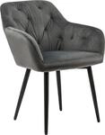 Esszimmerstuhl SALESFEVER "Coventry Komfortabler Polstertuhl im eleganten Stil", grau