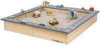 Sandkasten MUDDY BUDDY "Highway Hero", beige (natur, grau), Sandk&auml;sten, Kinder,
