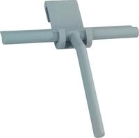Duschabzieher WENKO "Mola", grau, B:21cm H:24,5cm L:4cm, Edelstahl, Silikon,