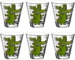 Kinderbecher LEONARDO "Kinderbecher Bambini 215 ml 6er Set", gr&uuml;n (krokodil), 6