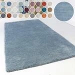 Teppich ESPRIT "Loft ESP-4223" Gr. 1, blau (blau, meliert), B:70cm H:20mm L:140cm,
