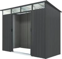 Ger&auml;tehaus PERGART "L&uuml;beck 86", grau (anthrazit), Metall, Ger&auml;teh&auml;user,