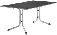 Klapptisch SIEGER, grau (graphit, graphit, anthrazit), B:95cm H:73cm T:165cm, Tische,