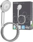 Brausegarnitur EISL "STORM", grau (chrom), H:24cm, ABS-Kunststoff, Brausegarnituren,