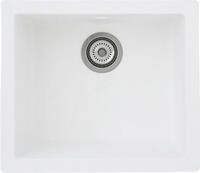 Einbausp&uuml;le RESPEKTA, wei&szlig;, B:44cm H:19cm T:50cm, Verbundwerkstoff, K&uuml;chensp&uuml;len,