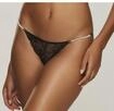 Rioslip LASCANA, Damen, Gr. 44/46, beige (schwarz, creme), Spitze, Obermaterial: 90%