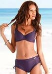 B&uuml;gel-Bikini LASCANA "Annelie", Damen, Gr. 38, Cup F, lila, Polyamid, unifarben,