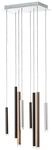 BRILLIANT Pendelleuchte "Cembalo", braun (braun, kaffee), 8, H: 180cm, 1 Stk.,