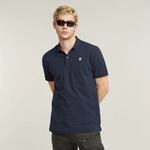 Poloshirt G-STAR "Dunda Slim Fit", Herren, Gr. L, blau (sartho blau), Piqu&eacute;,