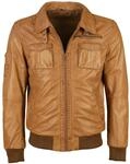 Blouson JCC "Lederblouson Karlstad", Herren, Gr. L, braun (cognac),...