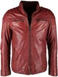 Lederjacke JCC "Lederjacke 40700", Herren, Gr. 52, rot, Obermaterial: 100%