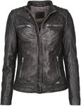 Lederjacke MUSTANG "Lederjacke Amilia", Damen, Gr. M, grau (graphite),...